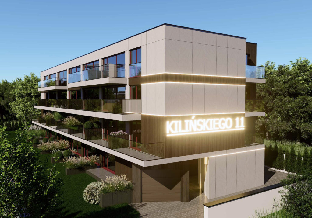Wizualizacja apartamentu – Kilińskiego 11, nowe mieszkania Kraków Dębniki